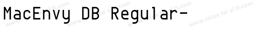 MacEnvy DB Regular字体转换